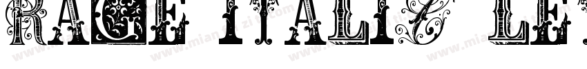 Rage Italic LET字体转换